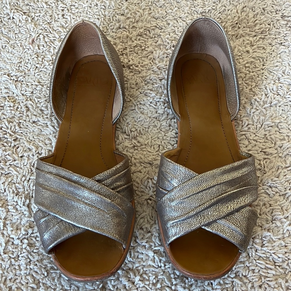 Metallic Sandals
